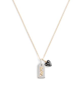 COACH Faux Stone Vintage Charms Signature Pendant Necklace 12690₽