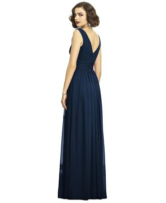 Plus Size Sleeveless Draped Chiffon Maxi Dress with Front Slit