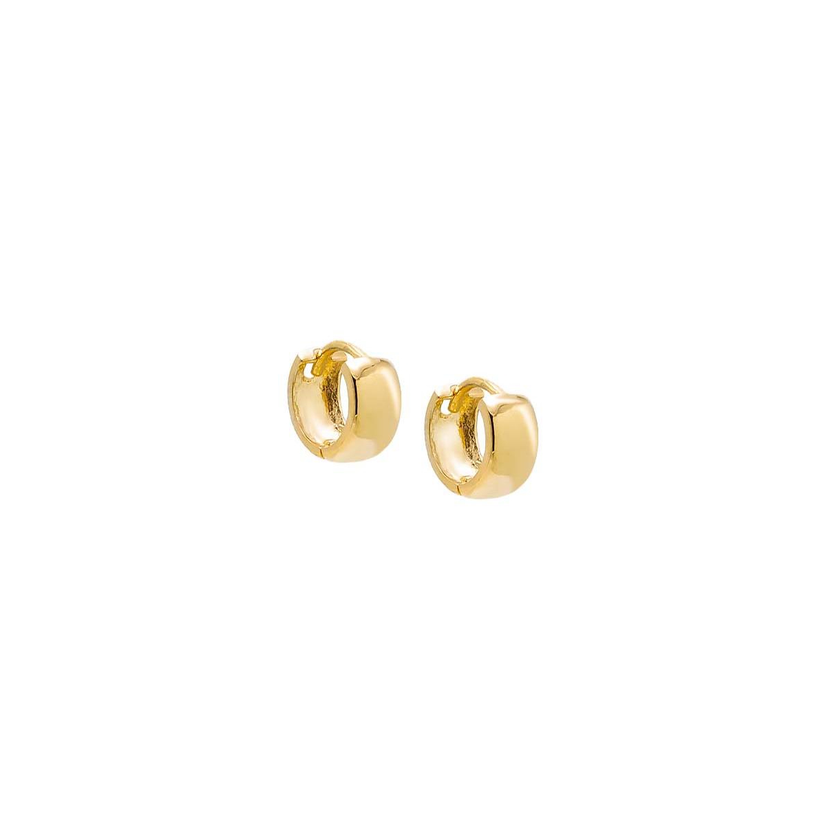 Itty Bitty Solid Wide Huggie Earring 14K - 14k gold
