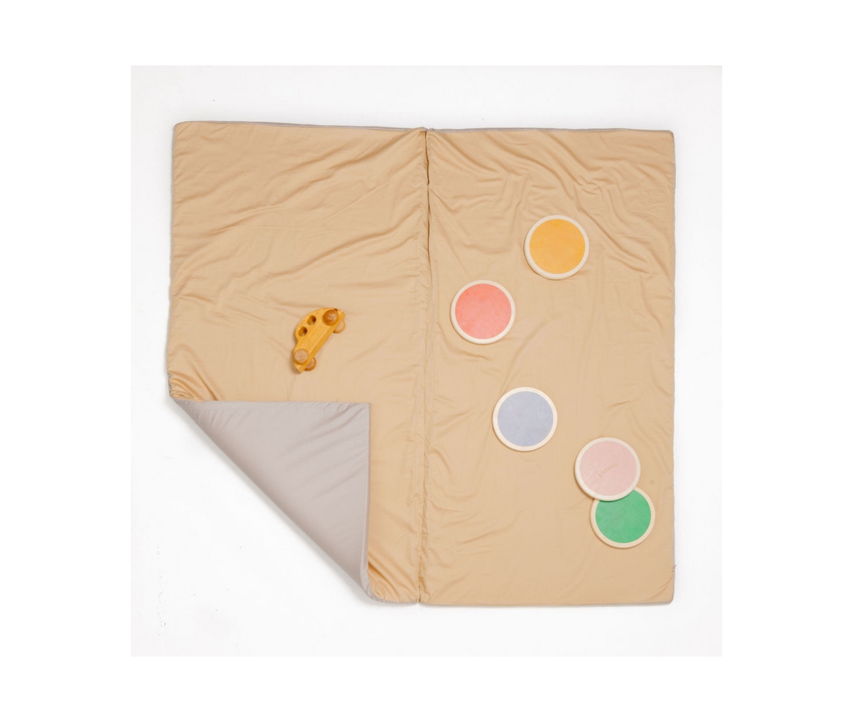 Toki Mats Toki Mats, Cloud + Sandcastle Padded Play Mat, Size - Cloud + sandcastle