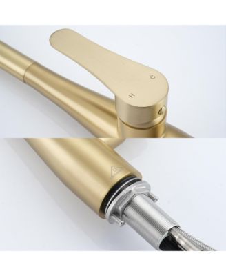 1.8 GPM Pull Down Kitchen Faucet with Deck Plate