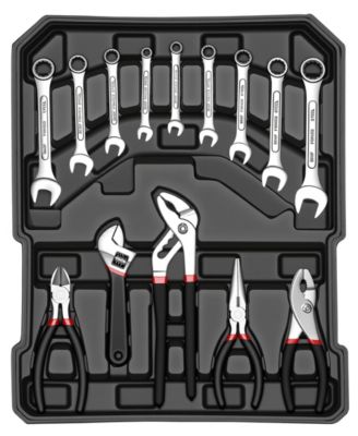 399-Piece Rolling Tool Set with Wheels, Aluminum Case and 4 Drawers, Metric Home and Auto Repair Tool Kit