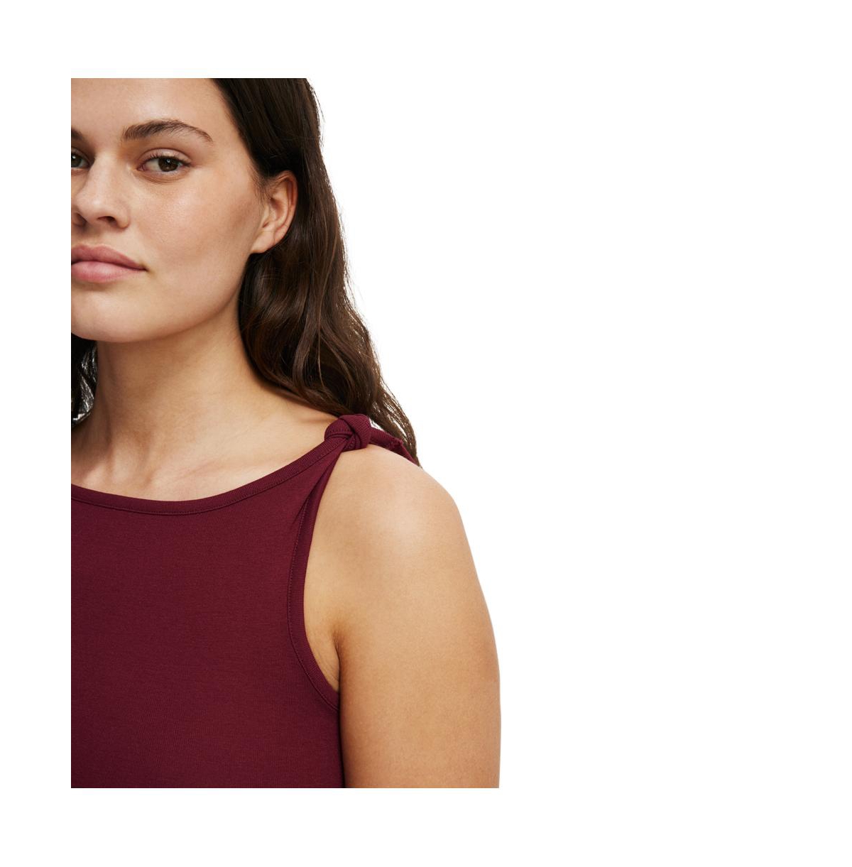 Cotton On Women's Marlow Knot Shoulder Short Sleeve Top