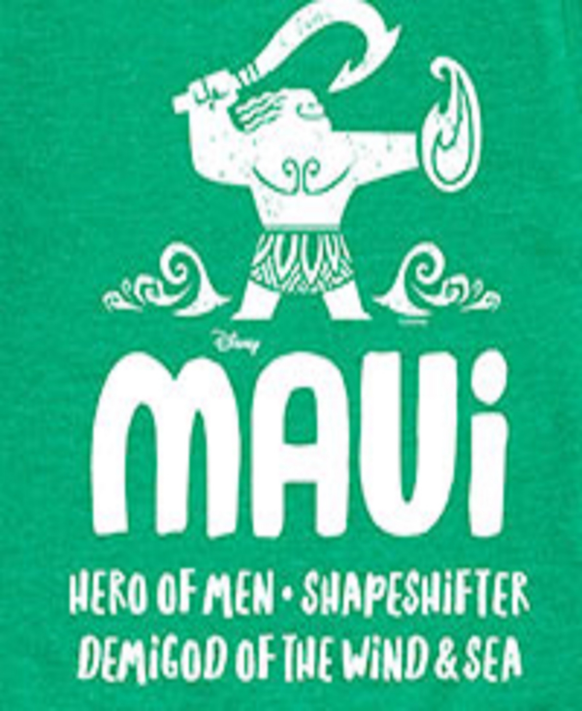Hybrid Big Boys Moana Maui Graphic Tee In Green