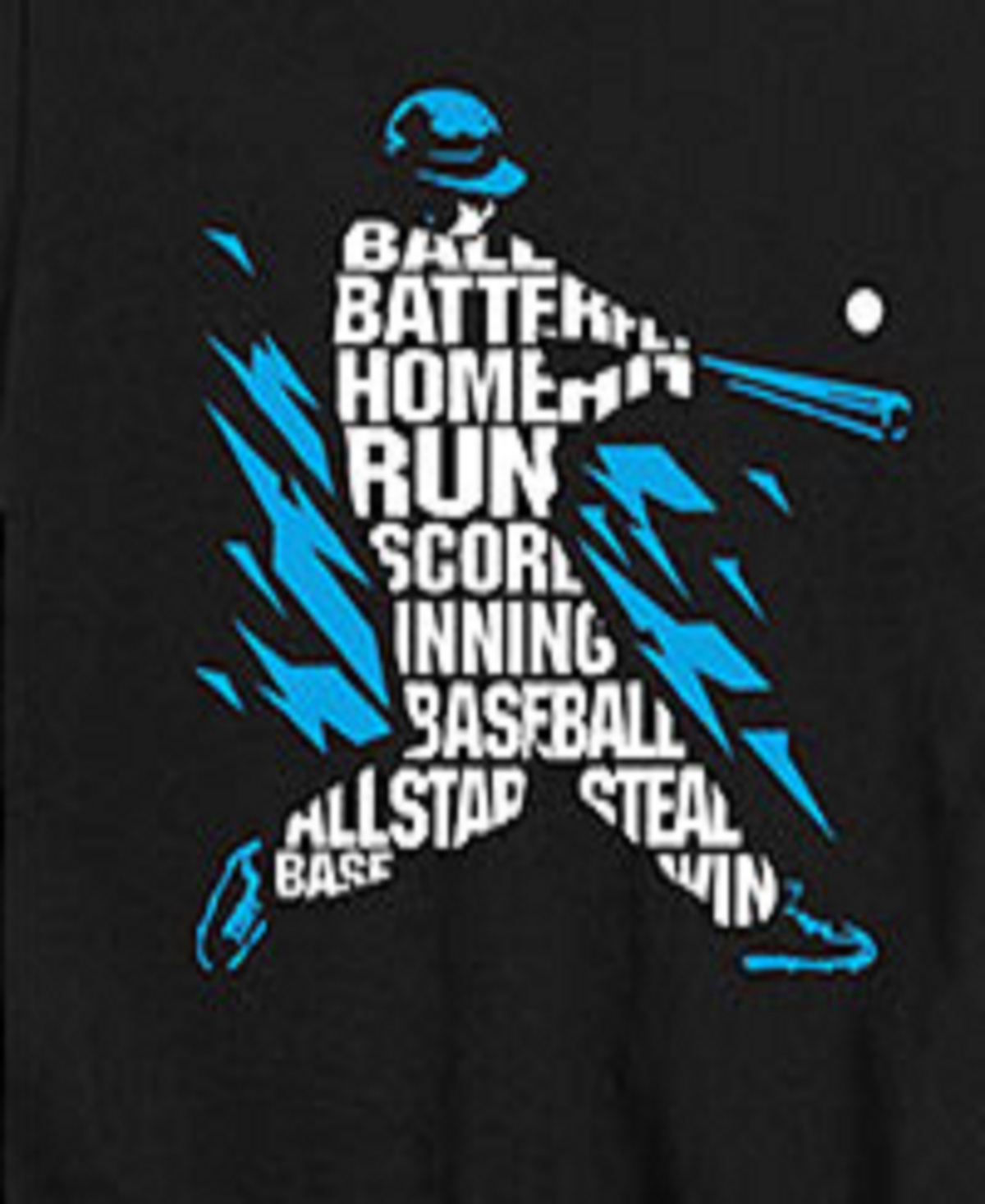 Hybrid Big Boys Baseball Graphic Tee In Black