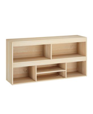 6 Cubes Kids Bookshelf Wooden Storage Cabinet Playhouse Shelves Cabinet