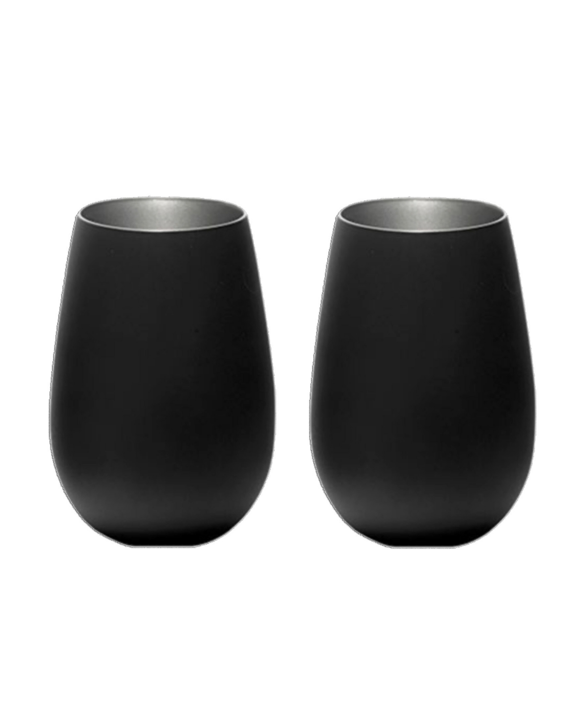 Stolzle Lausitz Olympia Tumblers, Set Of 2 In Black With Gold
