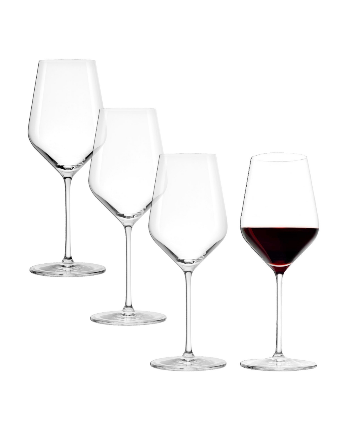 Stolzle Lausitz Starlight Wine Glasses, Set Of 4 In Crystal