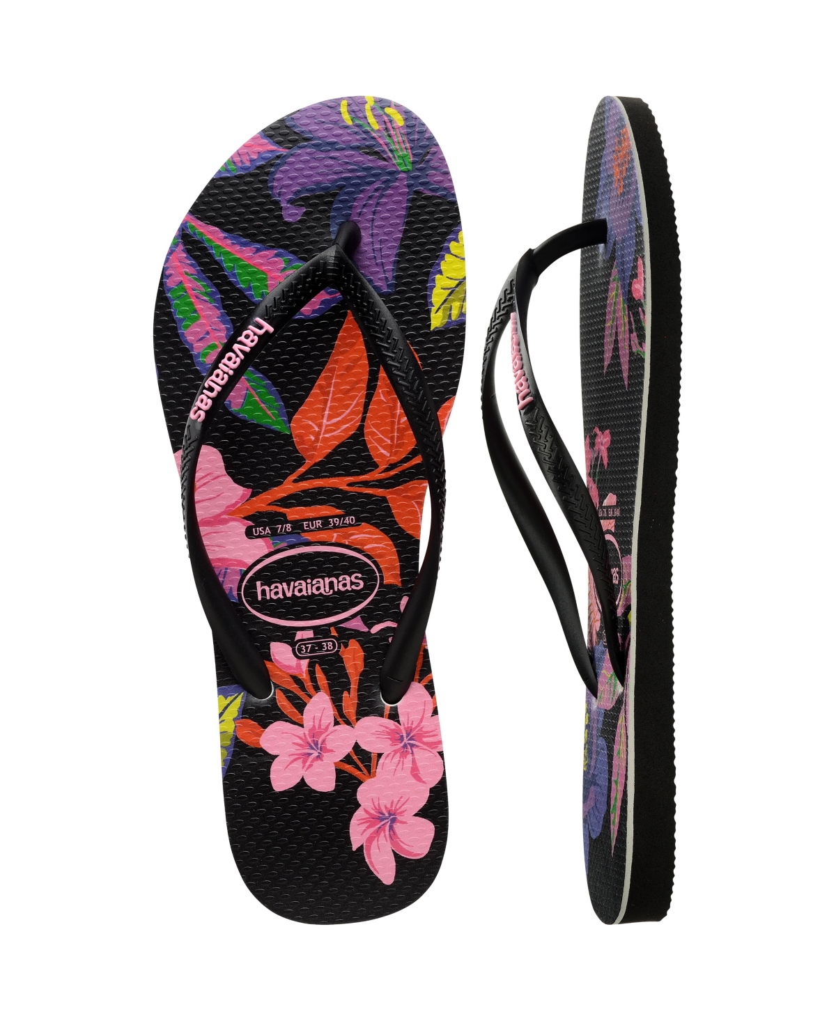Havaianas Women's Slim Floral Colors Slip On Sandals