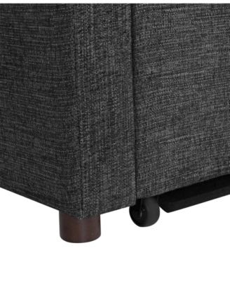 35.2" Polyester Toluca Convertible Chair