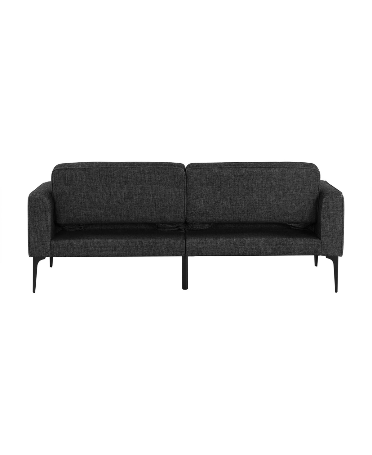 Serta 83.1" Polyester Palermo Convertible Sofa In Black