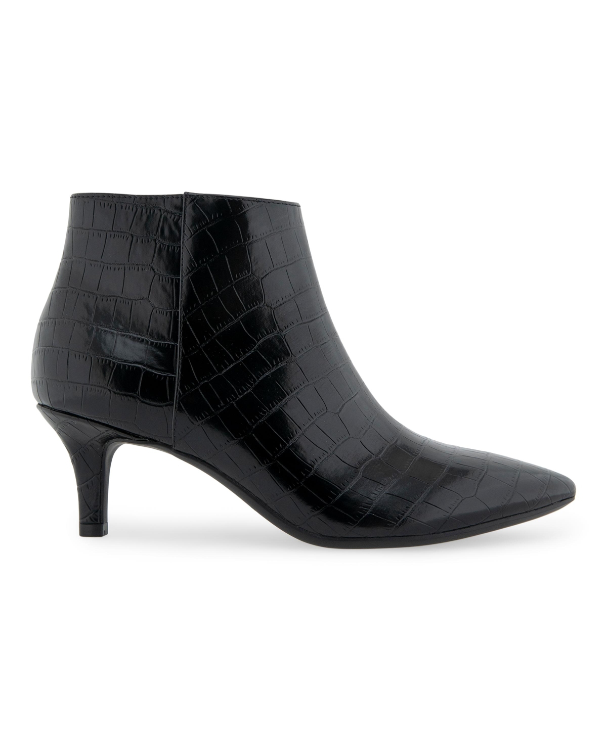 AEROSOLES EDITH ANKLE MID HEEL BOOTIES 