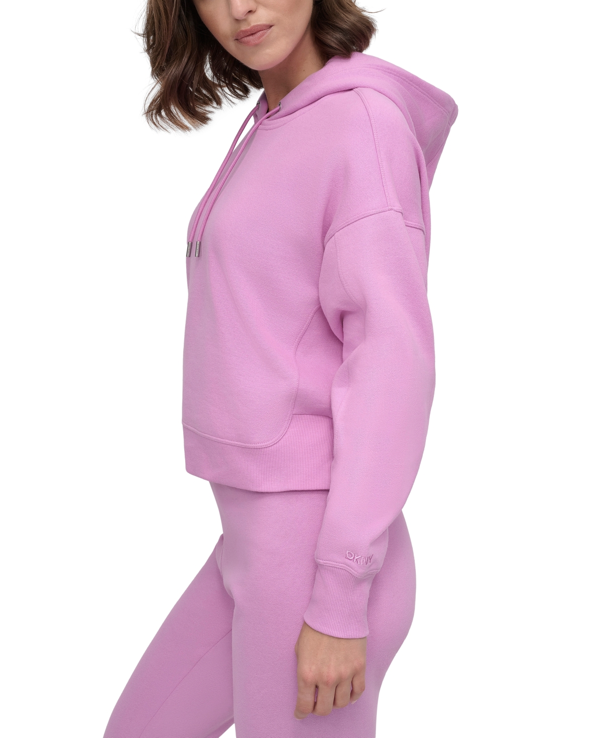 Dkny Sport Women's Embroidered-Logo Pullover Hoodie