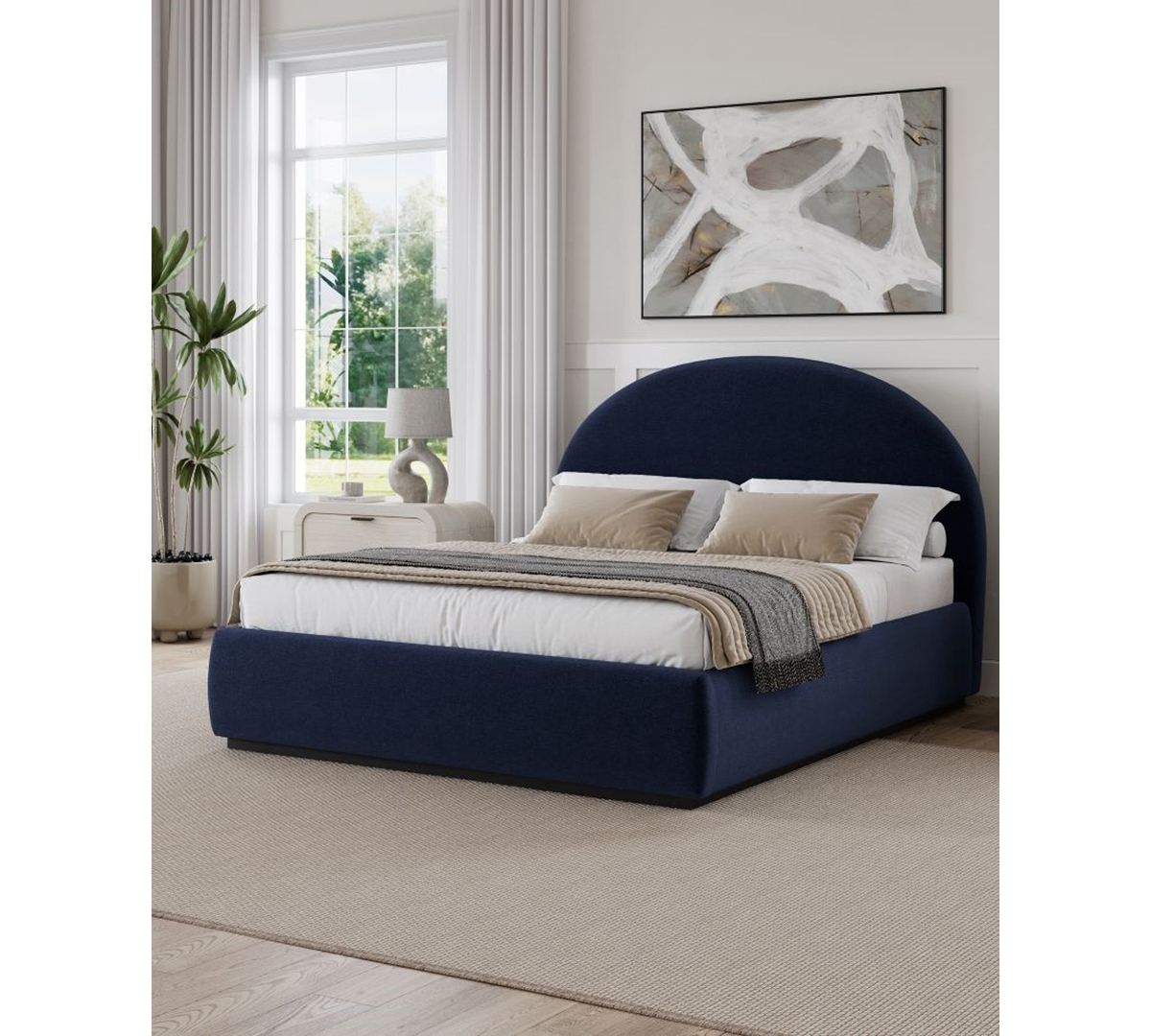 Macy's Lunare Full Bed In Blue Jean