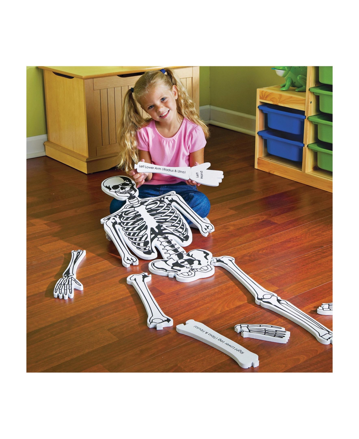 Learning Resources Skeleton Floor Puzzle 15 Pieces In Multi
