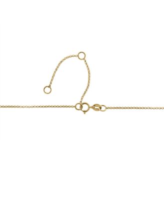 EFFY&reg; Cultured Freshwater Pearl (2-1/2 - 5mm) & Diamond (1/10 ct. t.w.) Lariat Necklace in 14k Gold, 14-3/4" + 1-1/4" extender