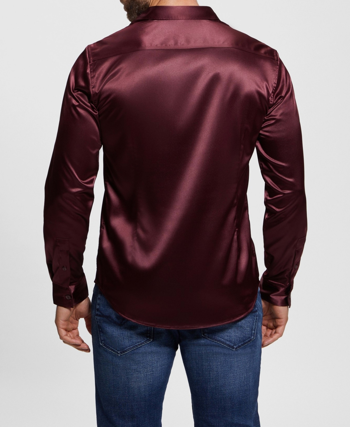 Guess Men's Regal Long Sleeve Shirt In Red