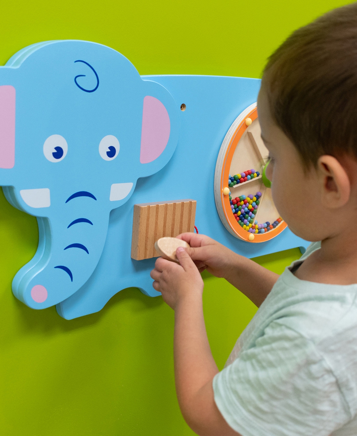 Learning Advantage Elephant Activity Wall Panel Activity Center In Multi