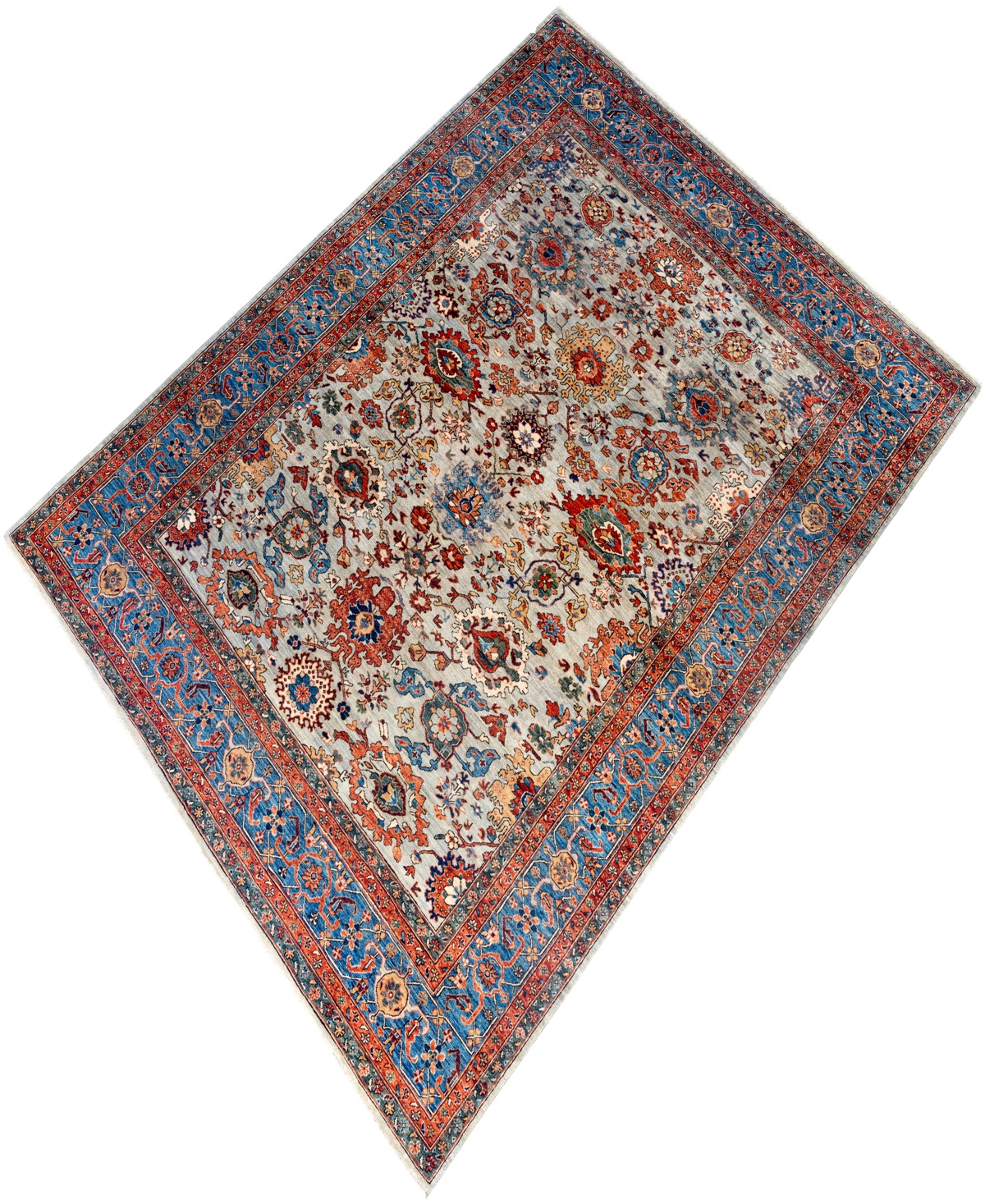 Adorn Hand Woven Rugs Serapi M1999 9'x11'8" Area Rug In Gray
