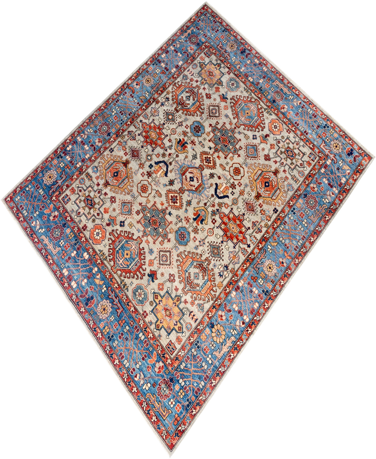 Adorn Hand Woven Rugs Serapi M1999 8'3"x10' Area Rug In Gray