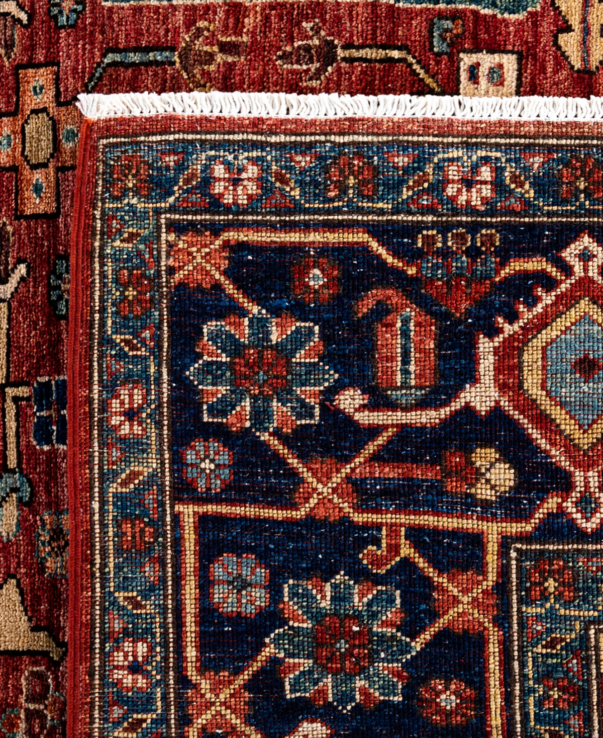 Adorn Hand Woven Rugs Serapi M1999 8'1"x9'11" Area Rug In Red