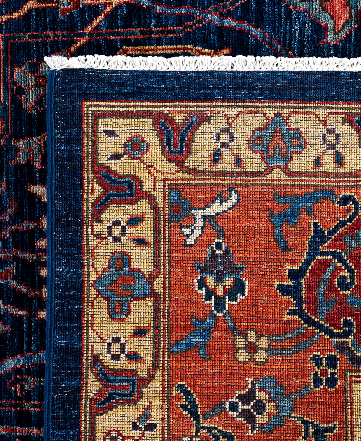 Adorn Hand Woven Rugs Serapi M1999 9'1"x12' Area Rug In Blue