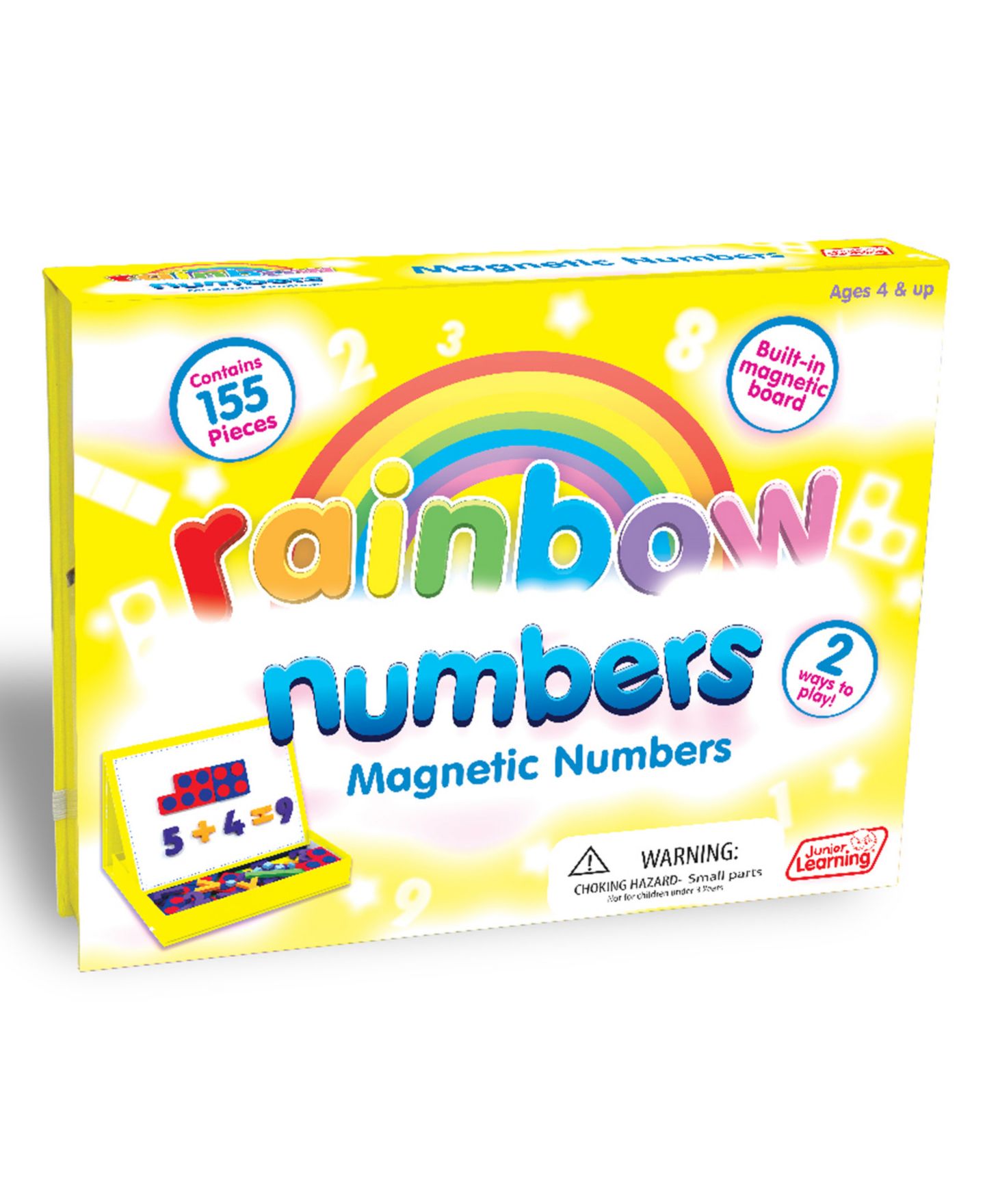 Детские игрушки Junior Learning Rainbow Numbers Magnetic 155-Piece Set, Ages 4+ — фото 3