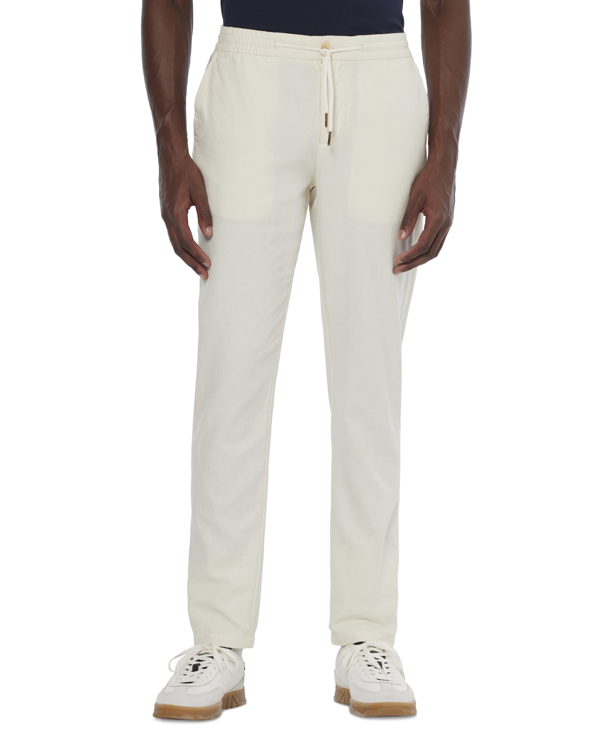 Scotch & Soda Men's Warren Drawstring Linen Pant In Off White