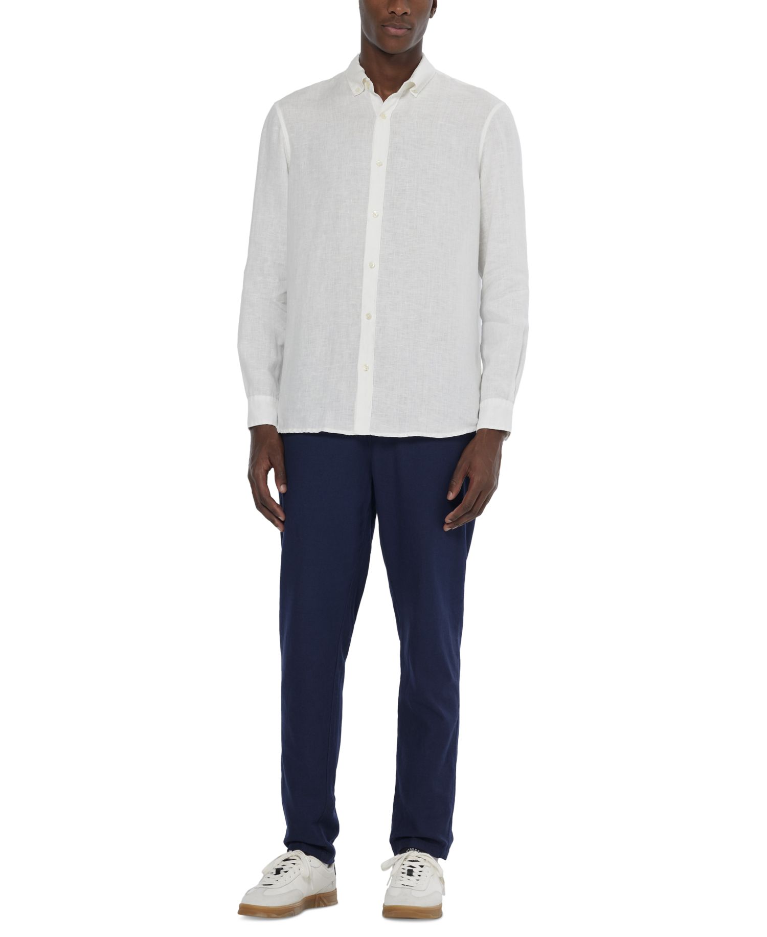 Men's Long-Sleeve Linen Shirt