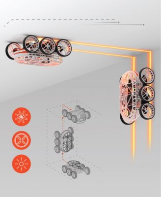 Remote Control Gravity Rover Wall-Ceiling Crawler