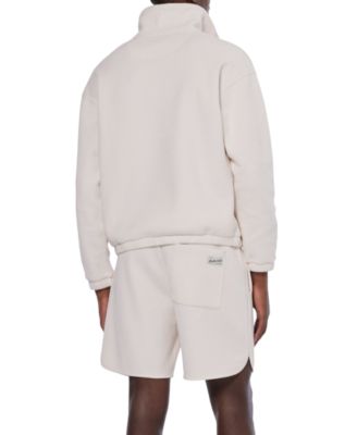 Мужская толстовка SCOTCH & SODA из вафельного трикотажа обычного кроя на молнии до половины длины и шорты свободного кроя из вафельного трикотажа длиной 7 дюймов