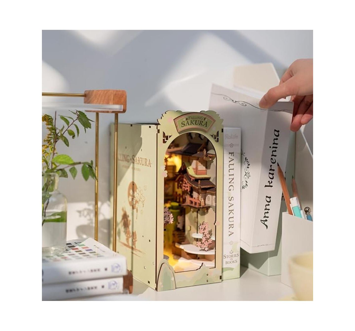 Детский конструктор Flash Popup Falling Sakura 3D 340-Piece Building Set, Ages 14 & Up — фото 3