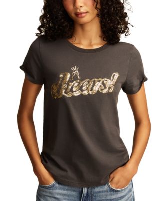 Lucky Brand - Women's Cotton Cheers Crewneck Tee