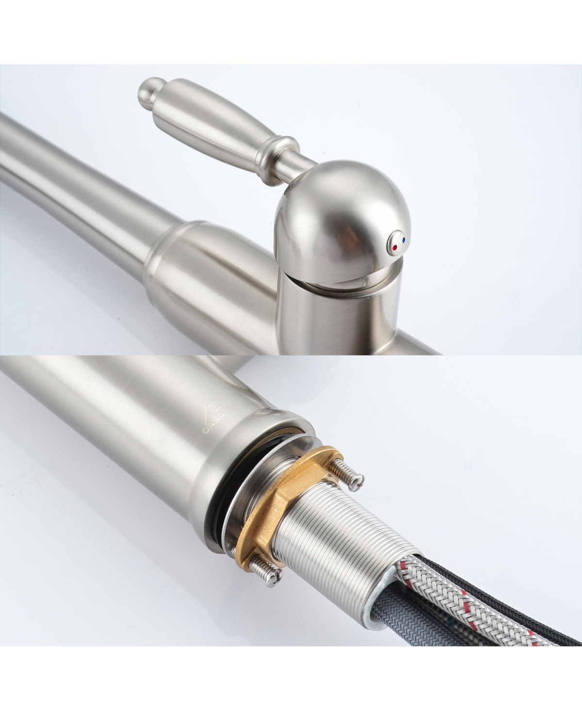 Casainc Single-Handle Pull-Down Kitchen Faucet Single Hole Faucet