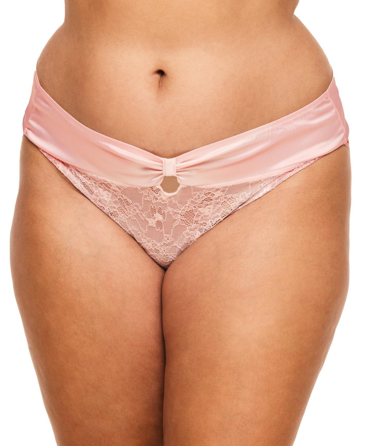 Adore Me Plus Size Amaya Cheeky Panty - Light pink