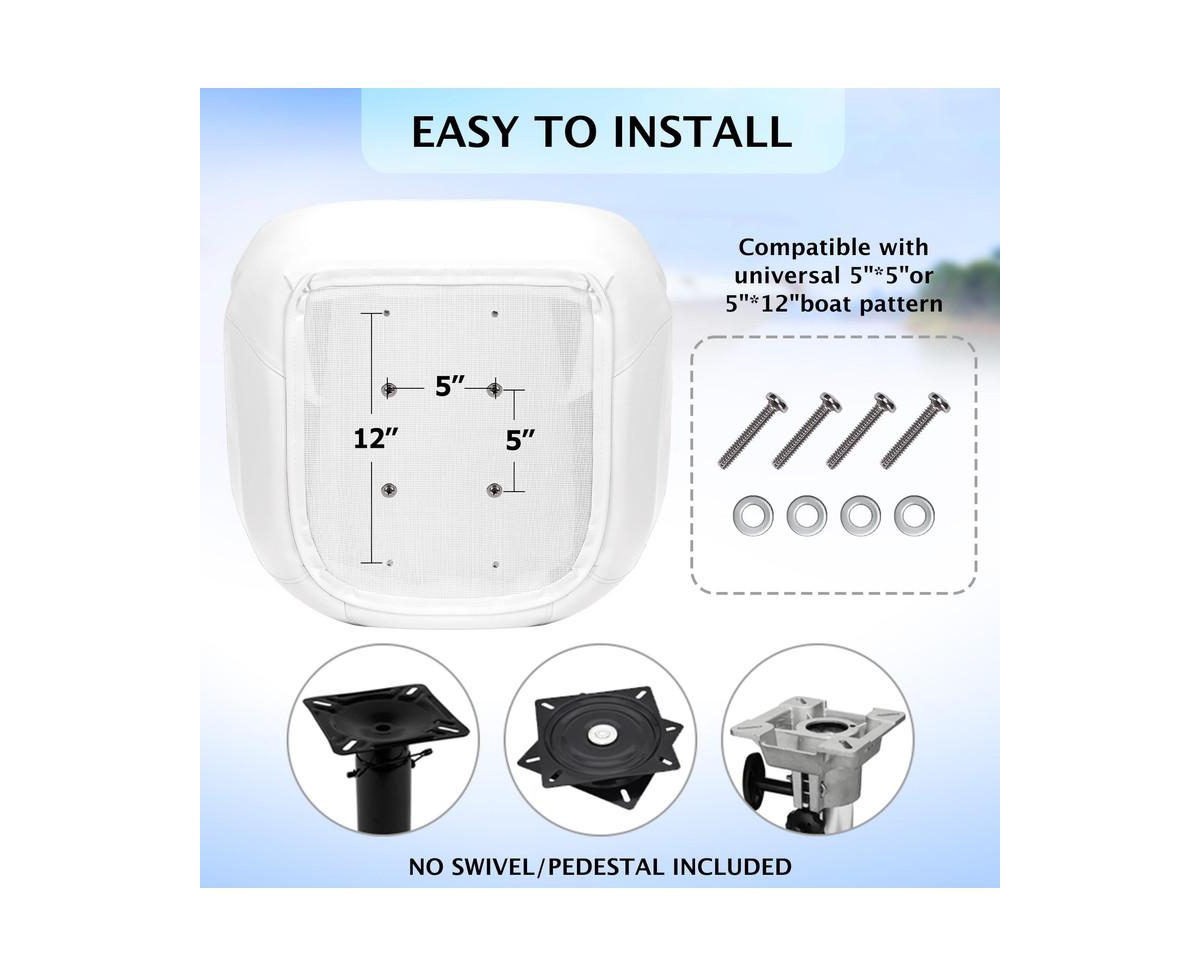 gaomon Pontoon Boat Seat,Captain Bucket Seat With Thickened Sponge Padding,Boat Captains Chairs,Fishing Boat Seats, Boat Bucket Seat for Fishing Boat