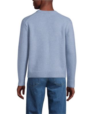 Мужской Ультрамягкий свитер большого размера с круглым вырезом и длинным рукавом Lands End Lands End для мужчин 20090₽