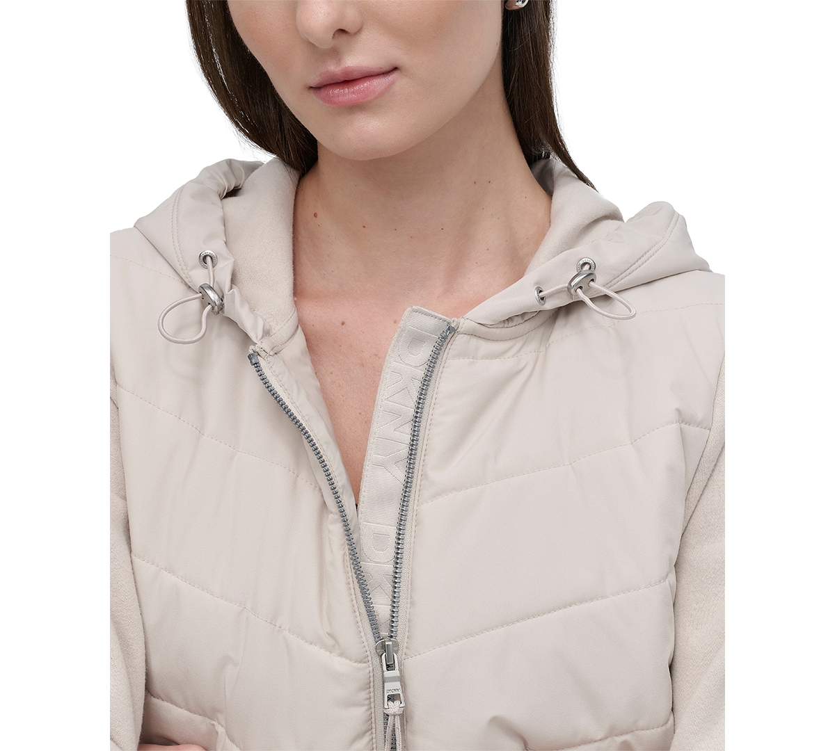 Dkny Sport Women's Lightweight Hybrid Jacket In Oat