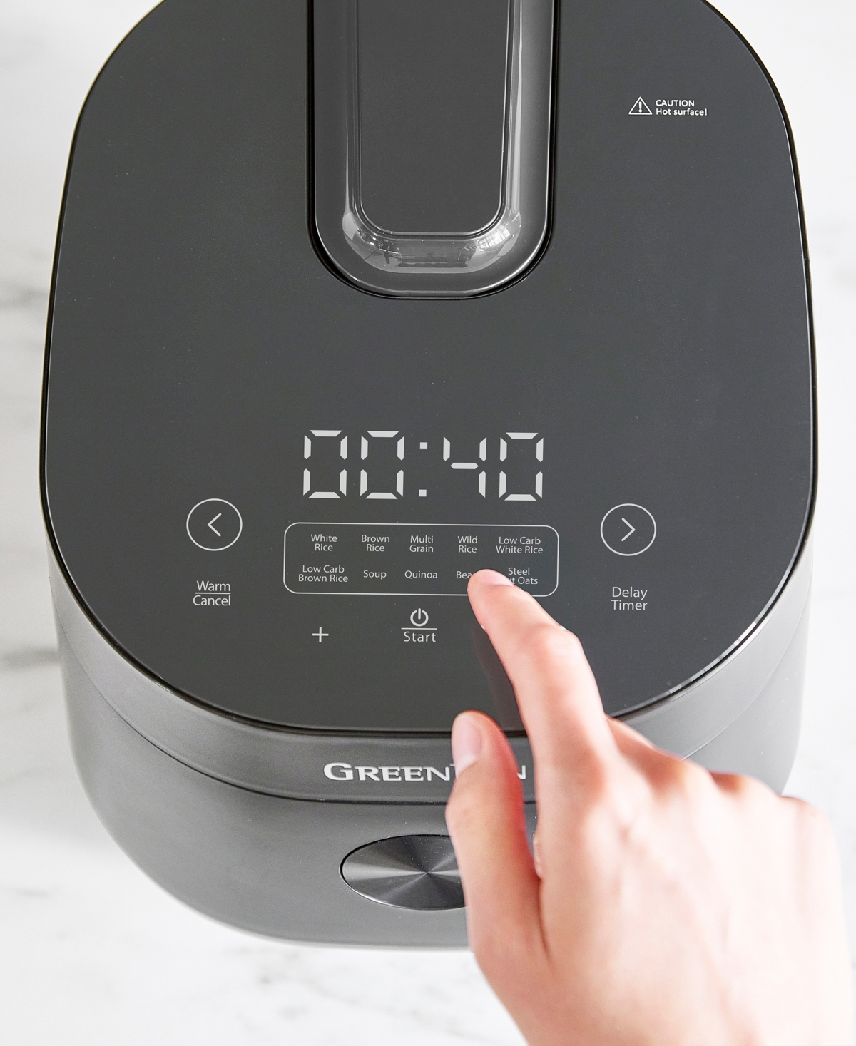 Greenpan 8-cup Bistro Carb-reducing Rice Cooker In Graphite