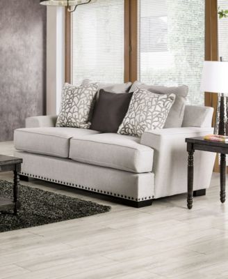 75" Sedrev Linen 2-Seater Track Arm Loveseat