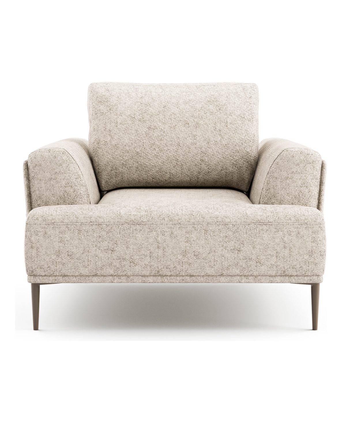 Furniture Of America 44" Orlandi Chenille Arm Chair With Extendable Backrest In Light Brown