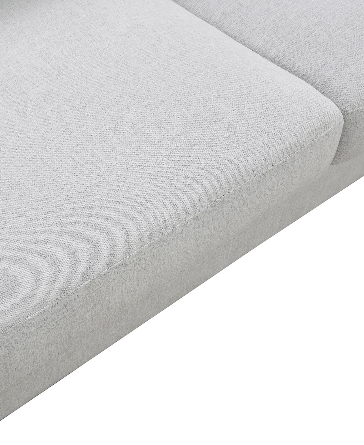 Furniture Of America 85" Lacy Chenille Slope Arm Sofa In Light Gray