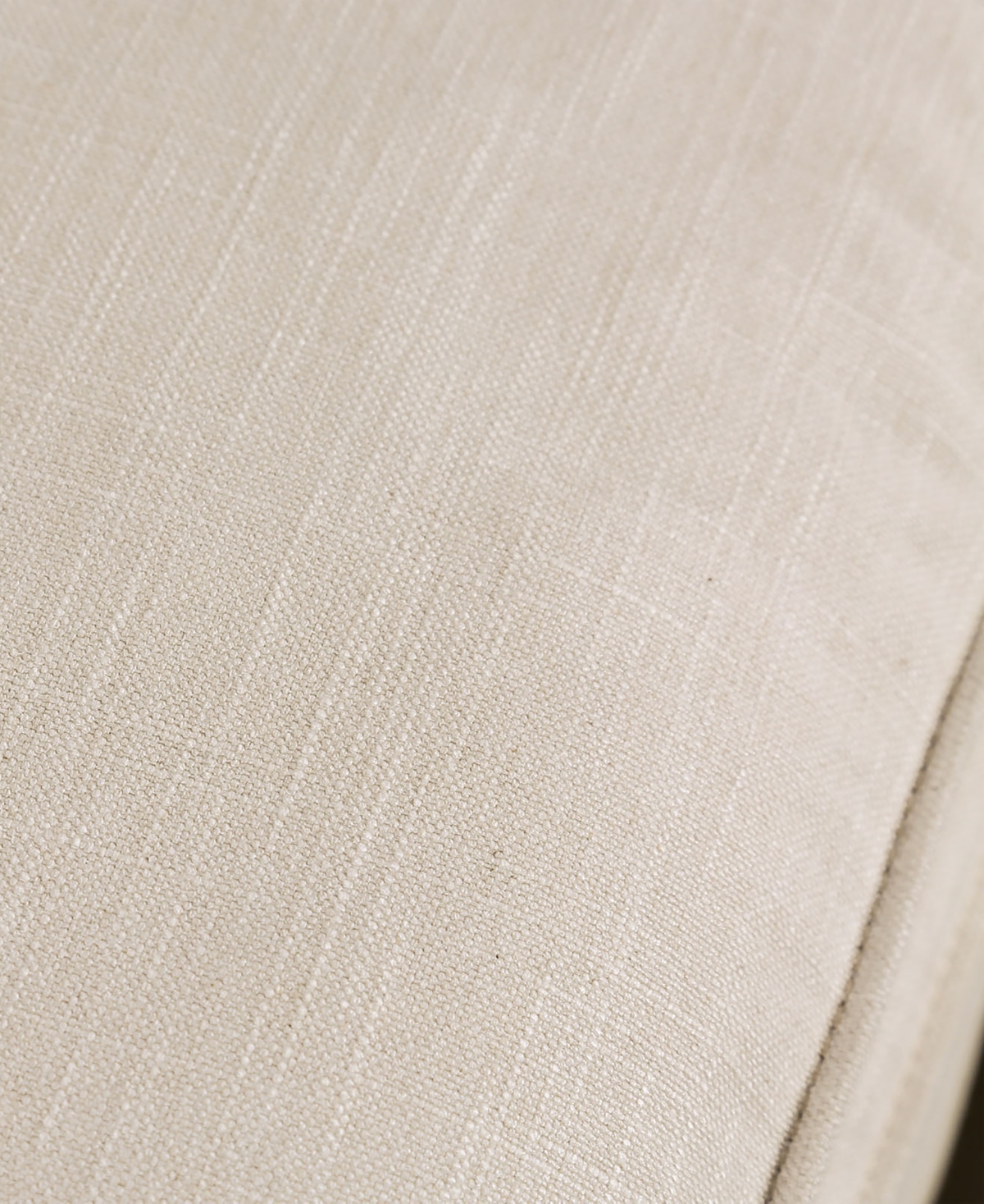 Furniture Of America 83" Kasi Cotton Round Arm Sofa In Dark Brown Linen White