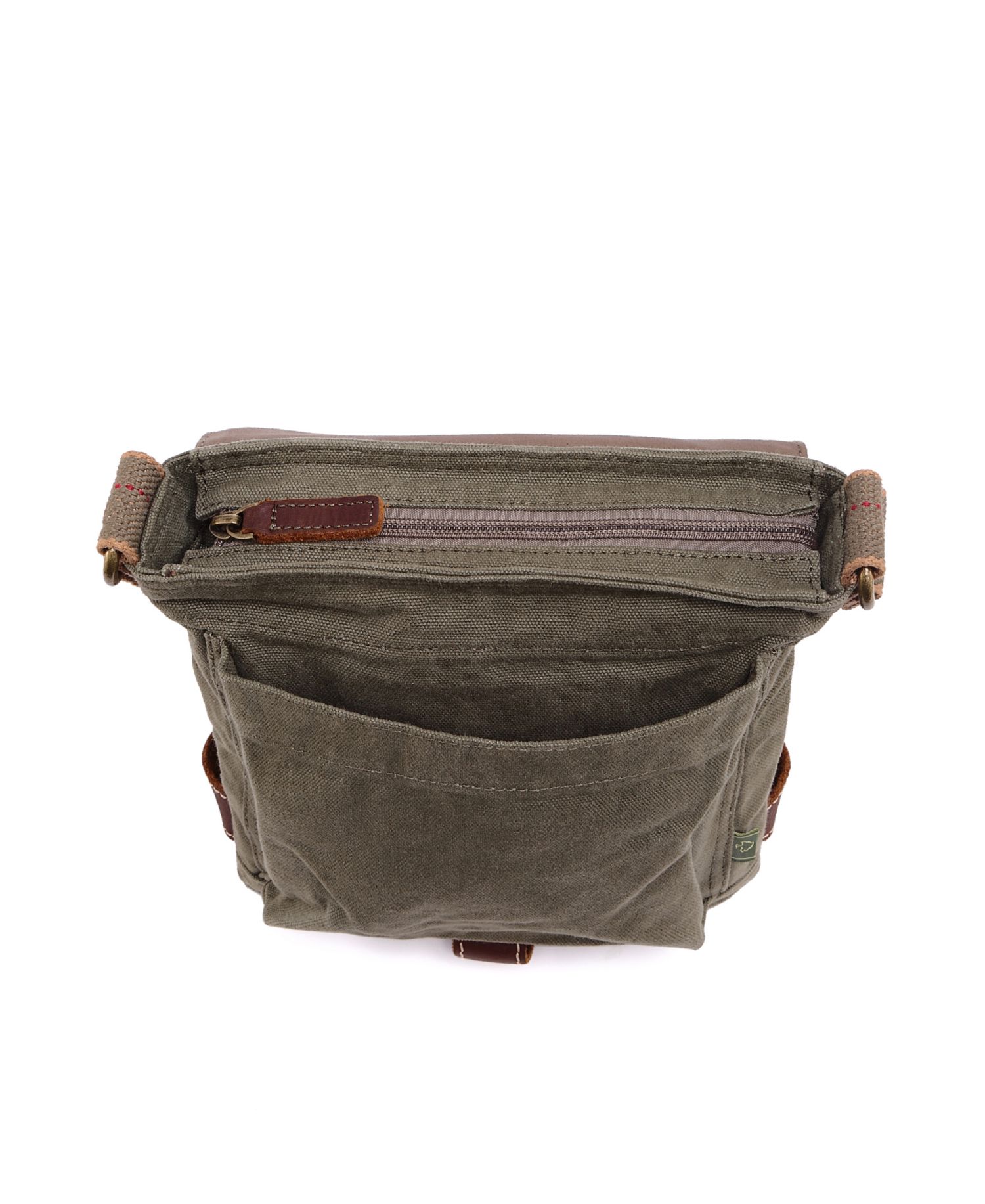 Atona Classic Flap Canvas Crossbody Bag