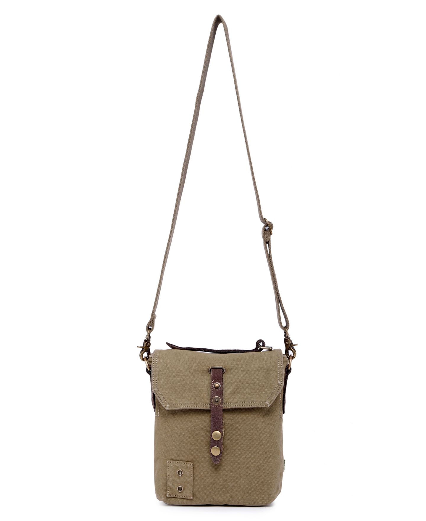 Женская сумка TSD BRAND Coastal Canvas Crossbody, цвет: Оливковый — фото 2