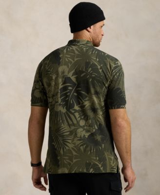 Polo Ralph Lauren Men's Big & Tall Palm-Camo Mesh Polo Shirt - Macy's