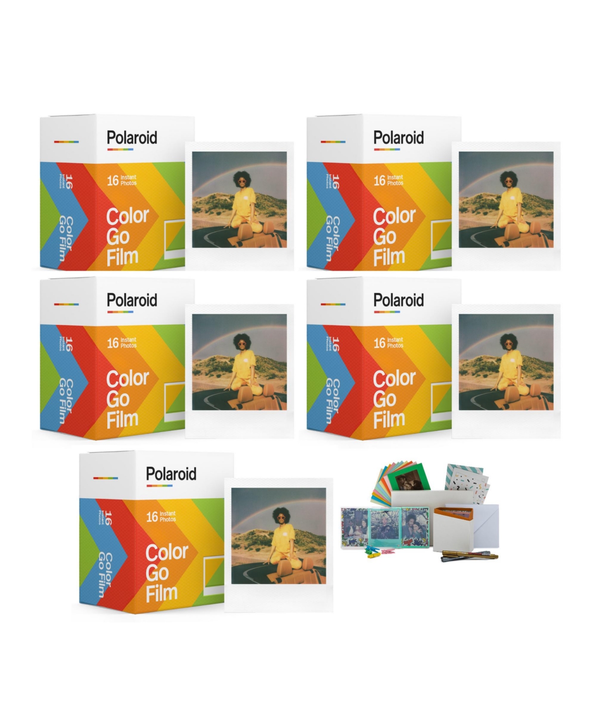 Polaroid Go Color Film (5-Pack) with Storage Box