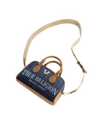 Denim Logo Mini Satchel Crossbody Bag