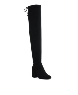 Womens Liama Minimal Drawstring Detail Knee-High