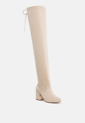 Womens Liama Minimal Drawstring Detail Knee-High
